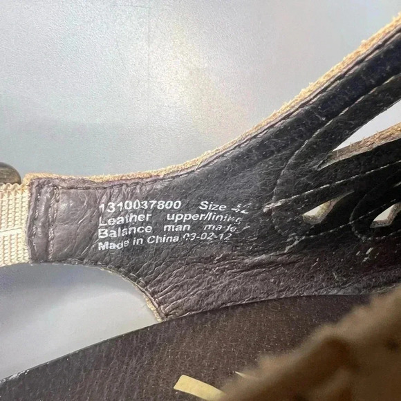 DANSKO ROWENA Women Beige Leather Slingback Chunky Heel Size 42 - Picture 7 of 7